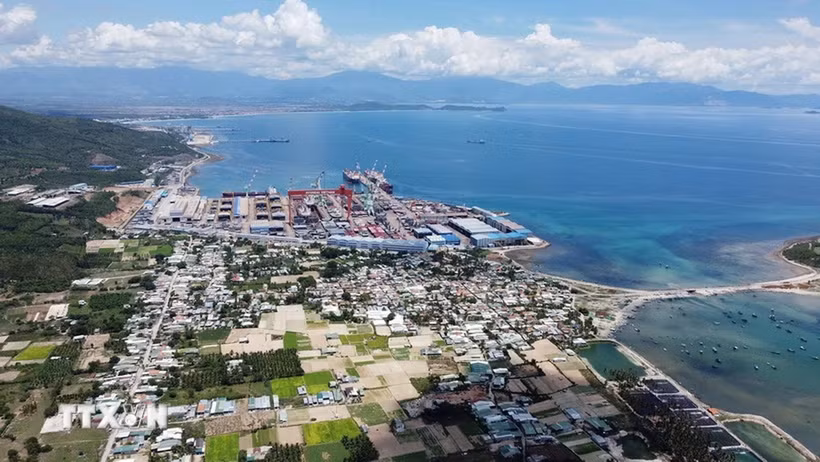 Khu Kinh tế Vân Phong có diện tích khoảng 150.000ha ở huyện Vạn Ninh và thị xã Ninh Hòa, tỉnh Khánh Hòa. (Ảnh: Huy Hùng/TTXVN)