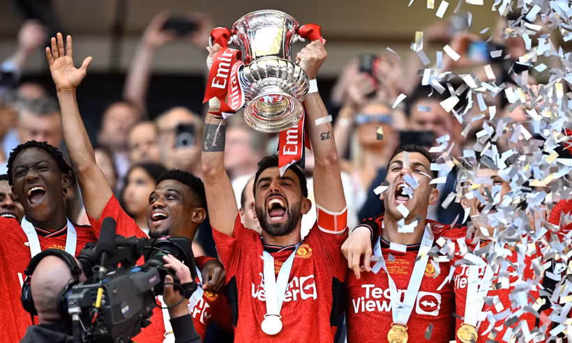 Manchester United giành chức vô địch FA Cup mùa giải 2023-24. (Nguồn: Getty Images)