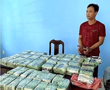 Tang vật của vụ án. (Ảnh: TTXVN phát)