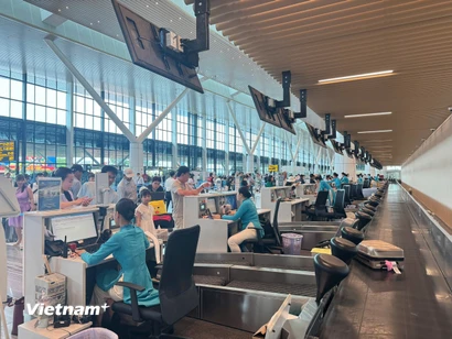 Cảng Hàng không quốc tế Tân Sơn Nhất. (Ảnh: PV/Vietnam+)