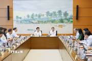 Thủ tướng Lê Minh Hưng, đại biểu Quốc hội thành phố Hải Phòng phát biểu. (Ảnh: Doãn Tấn/TTXVN)