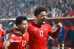 Xuân Son ghi bàn giúp Việt Nam đánh bại Thái Lan ở chung kết lượt đi AFF Cup 2024. (Ảnh: Việt Anh/Vietnam+)