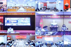 Hội nghị kết nối với 34 tỉnh, thành và hơn 3.000 xã. (Ảnh: Bộ GD-ĐT)