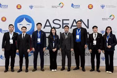 Đoàn đại biểu Việt Nam tham dự hội nghị. (Ảnh: Vietnam+)