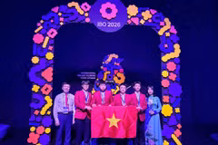 Đội tuyển quốc gia Việt Nam tại Olympic Sinh học quốc tế (IBO) 2026. (Ảnh: Bộ GD-ĐT)