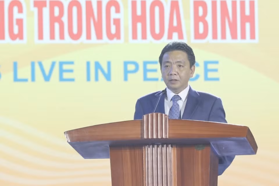 Thứ trưởng Bộ Văn hóa Thể thao Du lịch Hoàng Đạo Cương phát biểu. (Ảnh: Minh Quyết/TTXVN)