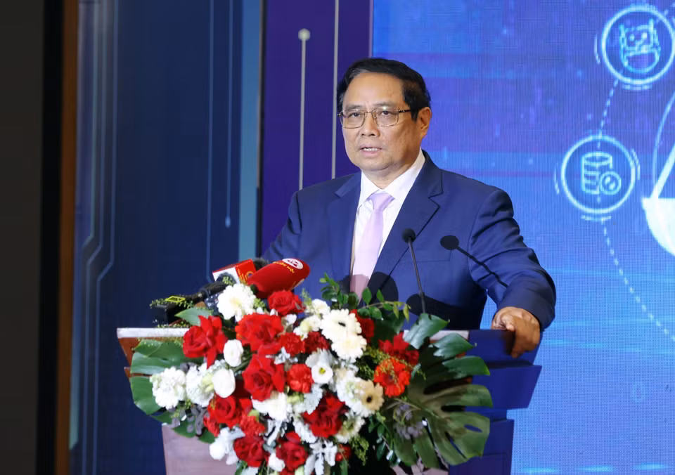 Thủ tướng Phạm Minh Chính phát biểu chỉ đạo. Ảnh: Phạm Kiên - TTXVN