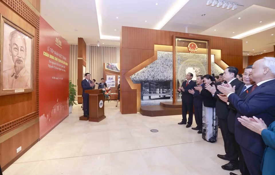 Quang cảnh buổi lễ. (Ảnh: Doãn Tấn/TTXVN)