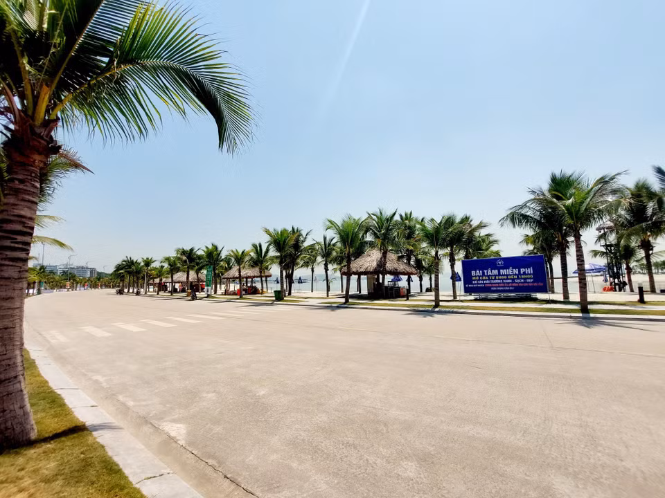 Đường chạy của ba môn thi đấu phối hợp đã được tháo các gờ giảm tốc, đảm bảo điều kiện thi đấu. (Ảnh: Thanh Vân/TTXVN)