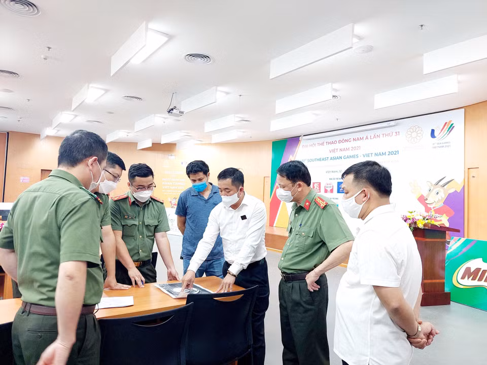 Ban tổ chức xây dựng phương án đảm bảo các vận động viên có không gian để tập trung thì đấu. (Ảnh: Thanh Vân/TTXVN)
