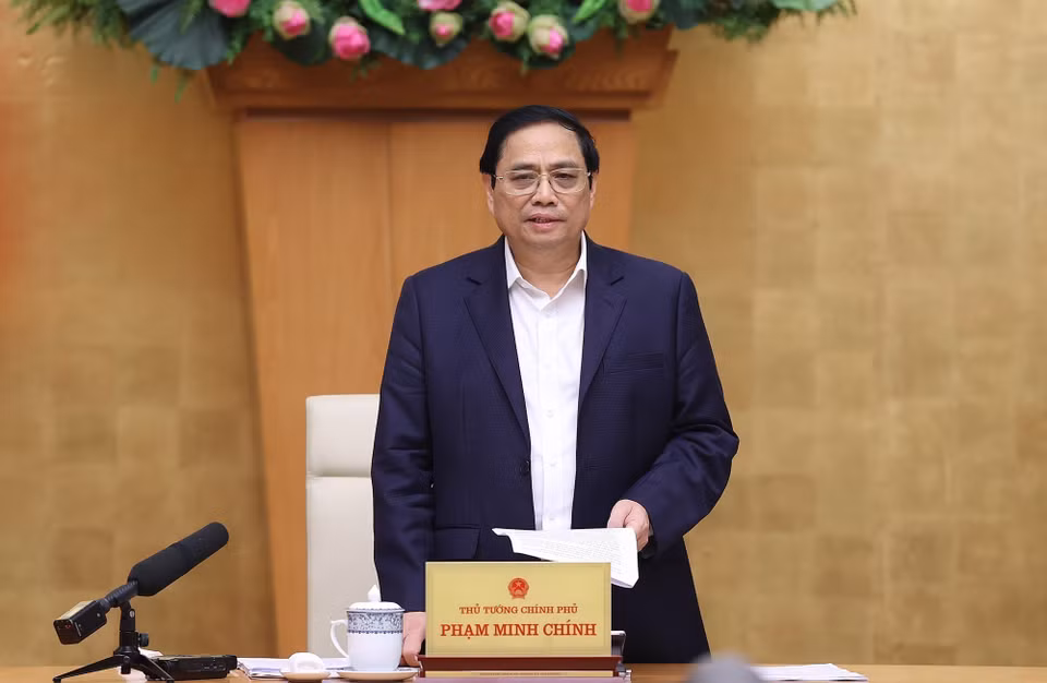 Thủ tướng Phạm Minh Chính chủ trì Phiên họp Chính phủ thường kỳ tháng 10 năm 2022. (Ảnh: Dương Giang/TTXVN)