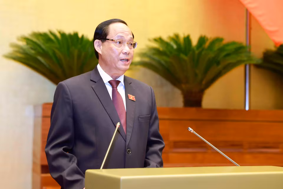 Phó Chủ tịch Quốc hội Trần Quang Phương phát biểu khai mạc hội nghị. (Ảnh: Doãn Tấn/TTXVN)