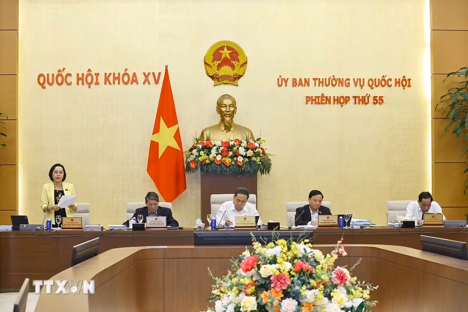 Phó Chủ tịch Quốc hội Nguyễn Thị Thanh phát biểu. (Ảnh: Doãn Tấn/TTXVN)