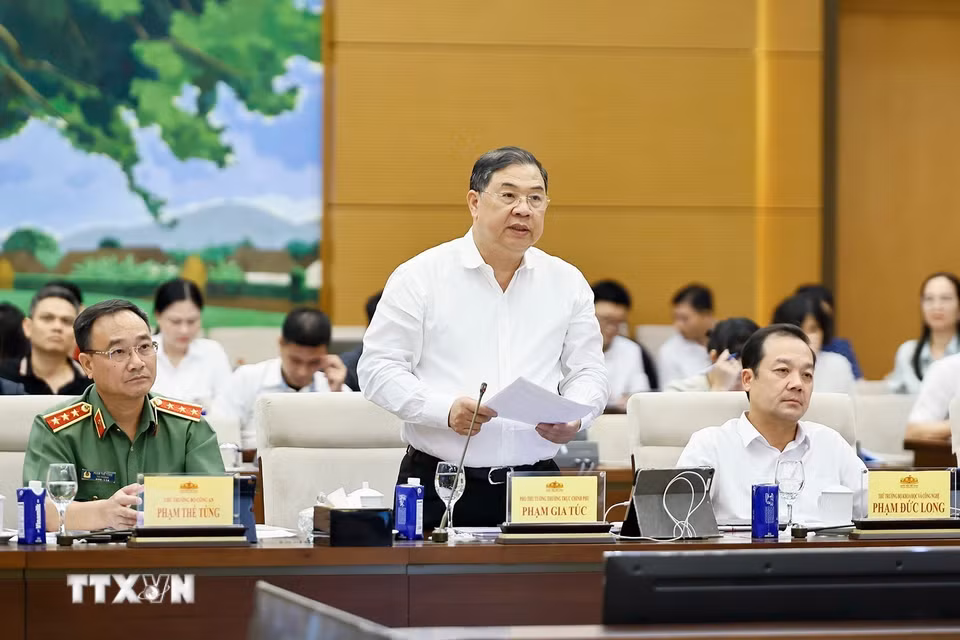Phó Thủ tướng Thường trực Chính phủ Phạm Gia Túc phát biểu. (Ảnh: Doãn Tấn/TTXVN)