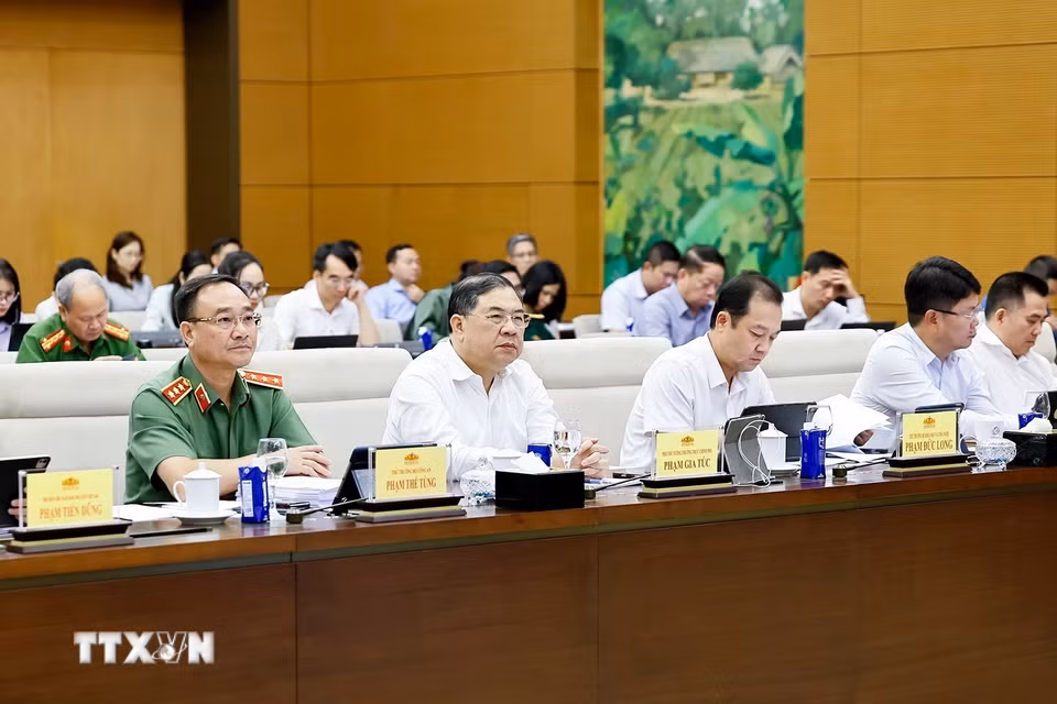 Phó Thủ tướng Thường trực Chính phủ Phạm Gia Túc dự phiên họp. (Ảnh: Doãn Tấn/TTXVN)