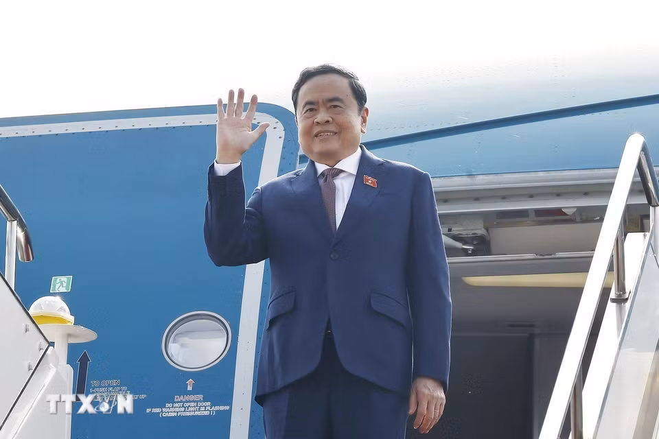 Chủ tịch Quốc hội Trần Thanh Mẫn kết thúc tốt đẹp chuyến thăm chính thức Trung Quốc. (Ảnh: Doãn Tấn/TTXVN)