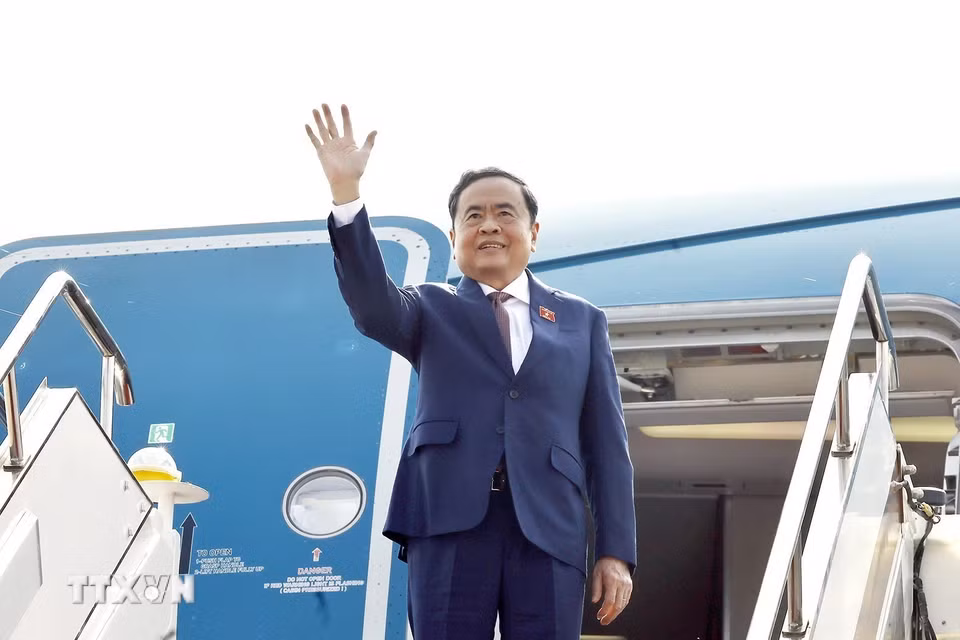 Chủ tịch Quốc hội Trần Thanh Mẫn kết thúc tốt đẹp chuyến thăm chính thức Trung Quốc. (Ảnh: Doãn Tấn/TTXVN)