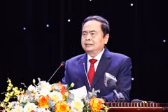 Chủ tịch Quốc hội Trần Thanh Mẫn phát biểu. (Ảnh: Doãn Tấn/TTXVN)