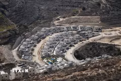 Quang cảnh khu định cư của Israel ở Givat Zeev, Khu Bờ Tây. (Ảnh: THX/TTXVN)