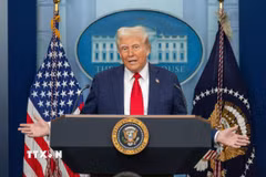 Tổng thống Mỹ Donald Trump. (Ảnh: THX/TTXVN)