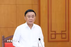 Đồng chí Trần Cẩm Tú, Ủy viên Bộ Chính trị, Thường trực Ban Bí thư. (Ảnh: Phương Hoa/TTXVN)