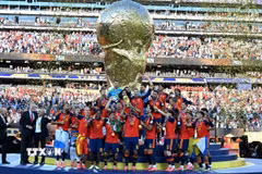 Tây Ban Nha vô địch World Cup 2026 với nhiều kỷ lục chưa từng có. (Ảnh: THX/TTXVN phát)