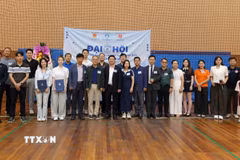 Đại hội Thể dục Thể thao Sinh viên Việt Nam tại Hàn Quốc diễn ra vào tháng 7/2026 thu hút gần 1.000 sinh viên đến từ 31 chi hội sinh viên Việt Nam trên toàn Hàn Quốc. (Ảnh: Nhật Hưng/TTXVN)