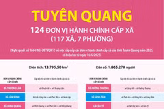 Thông tin chi tiết sắp xếp các đơn vị hành chính cấp xã của tỉnh Tuyên Quang
