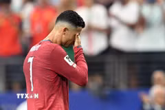 Giấc mơ vô địch World Cup sẽ mãi dang dở với Ronaldo. (Ảnh: AFP/TTXVN)