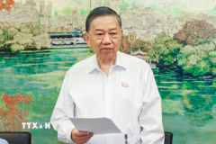 Tổng Bí thư, Chủ tịch nước Tô Lâm, đại biểu Quốc hội Thành phố Hà Nội phát biểu. (Ảnh: Doãn Tấn/TTXVN)