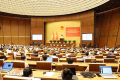 Toàn cảnh Hội nghị toàn quốc quán triệt, triển khai thực hiện Nghị quyết Trung ương 3 diễn ra hôm 29/7 vừa qua tại điểm cầu trung tâm, Hội nghị Diên hồng, Nhà Quốc hội, Hà Nội. (Ảnh: Phương Hoa/TTXVN)