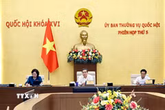 Chủ tịch Quốc hội Trần Thanh Mẫn phát biểu. (Ảnh: Doãn Tấn/TTXVN)