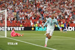 Ronaldo tiếp tục lập kỷ lục tại World Cup. (Ảnh: AFP/TTXVN)