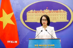 Người Phát ngôn Bộ Ngoại giao Phạm Thu Hằng. (Ảnh: An Đăng/TTXVN)
