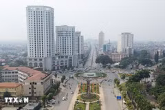 Một góc trung tâm tỉnh Thái Nguyên. (Ảnh minh họa: Hoàng Nguyên/TTXVN)