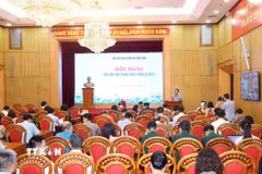 Quang cảnh hội nghị Báo cáo viên Trung ương tháng 6/2025. (Ảnh: Phương Hoa/TTXVN)
