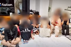 Một nhóm đối tượng bị bắt giữ. (Nguồn: nationthailand)