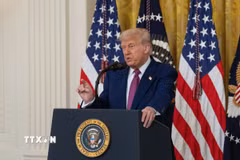 Tổng thống Mỹ Donald Trump. (Ảnh: THX/TTXVN)