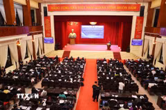Diễn đàn quốc tế thường niên về Quản trị công năm 2026, với chủ đề "Quản trị bao trùm trong kỷ nguyên phát triển mới: Chuyển đổi hệ thống, đổi mới sáng tạo và Chính phủ sẵn sàng trước tương lai." (Ảnh: Văn Điệp/TTXVN)