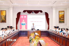 Tổng Bí thư, Chủ tịch nước Tô Lâm chủ trì Phiên họp thứ nhất của Ban Chỉ đạo Trung ương về hoàn thiện thể chế và thực thi pháp luật. (Ảnh: Thống Nhất/TTXVN)