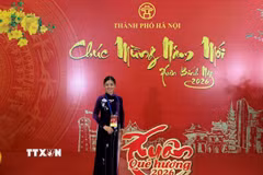 Chị Nguyễn Thị Liên, Chủ nhiệm Câu lạc bộ Tiếng Việt tại Malaysia, Phó Chủ tịch Hội Phụ nữ Việt Nam tại Malaysia. (Ảnh: Diệp Trương/TTXVN)