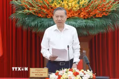Tổng Bí thư, Chủ tịch nước Tô Lâm, Trưởng Ban Chỉ đạo phát biểu. (Ảnh: Thống Nhất/TTXVN)