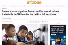 Ảnh chụp màn hình bài viết trên tờ Infobae của Argentina. (Ảnh: TTXVN phát)
