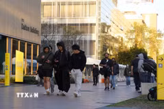 Sinh viên Đại học New South Wales ở thành phố Sydney. (Ảnh: Lê Đạt/TTXVN)