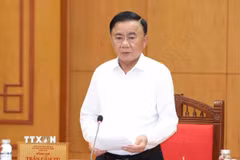 Ủy viên Bộ Chính trị, Thường trực Ban Bí thư Trần Cẩm Tú. (Ảnh: Phương Hoa/TTXVN)