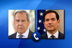 Ngoại trưởng Mỹ Marco Rubio điện đàm với Ngoại trưởng Nga Sergei Lavrov.