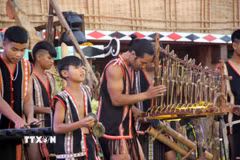 Hoạt động phục dựng lễ mừng nhà rông mới nằm trong khuôn khổ Tuần lễ Hoa dã quỳ-Núi lửa Chư Đang Ya và Festival Cồng chiêng Gia Lai (30/10-8/11). (Ảnh minh họa: Trịnh Bang Nhiệm/TTXVN)