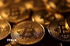 Đồng tiền kỹ thuật số bitcoin. (Ảnh: Reuters/TTXVN)