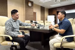 Nhà phân tích đối ngoại, an ninh và chiến lược thuộc Trường Đại học Malaya (Malaysia) Collins Chong Yew Keat trả lời phỏng vấn TTXVN tại Kuala Lumpur. (Ảnh: Thanh Bình/TTXVN)