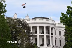 Nhà Trắng tại Washington, D.C., Mỹ. (Ảnh: THX/TTXVN)